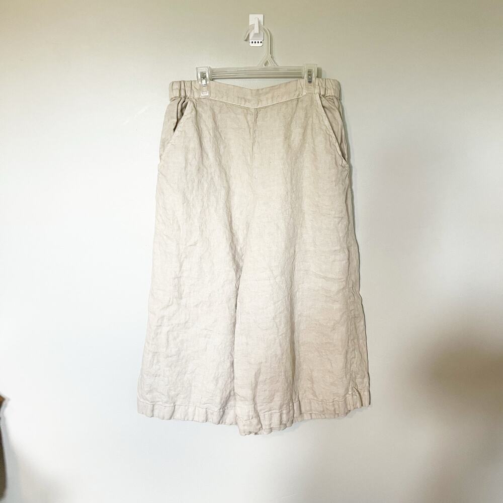 CP Shades Cream Wide-Leg Pants